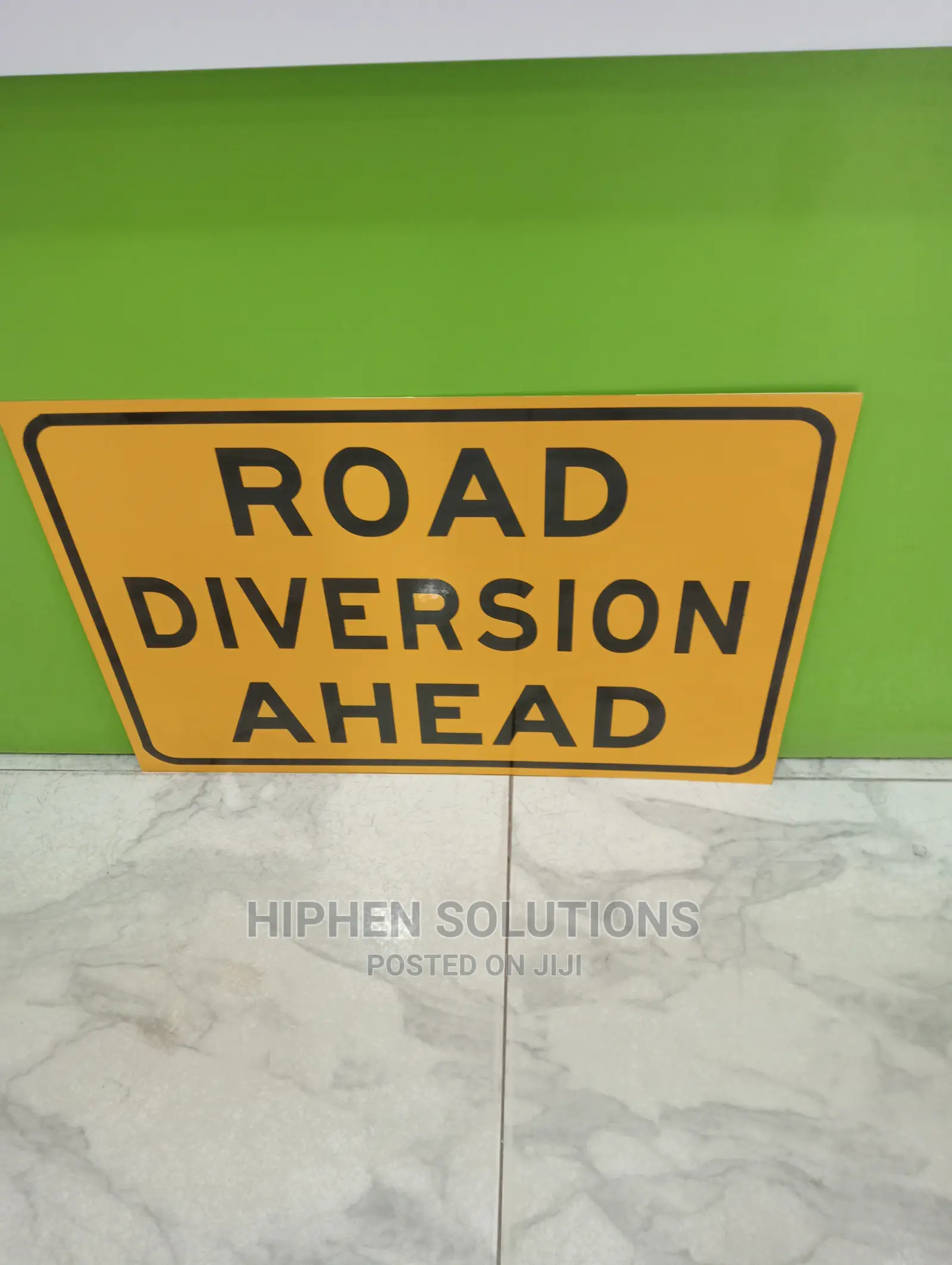 Division Ahead Traffic Sign