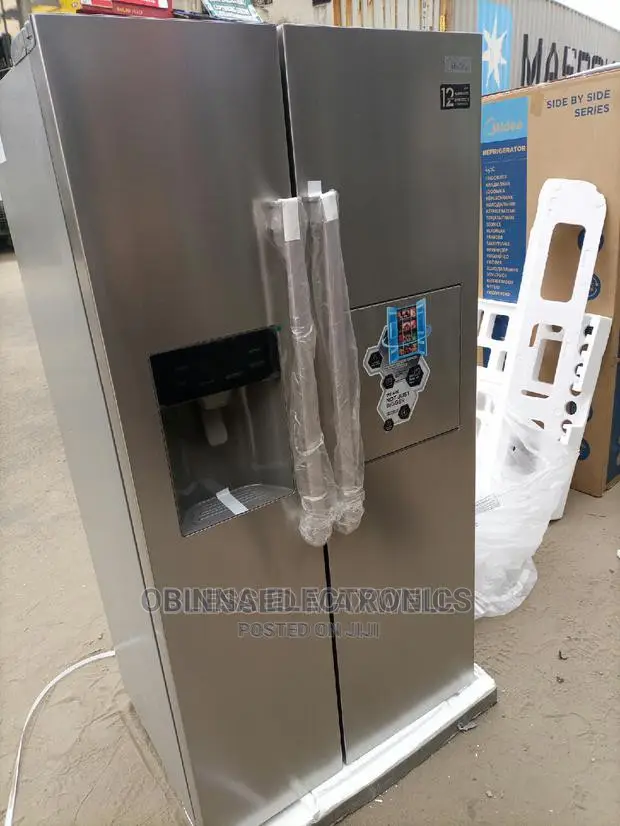 Brand New MIDDEA Side-Side/620l/Ice MAKER/Dispenser/Silver/