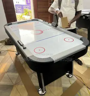 6ft Air Hockey Table White And Black99
