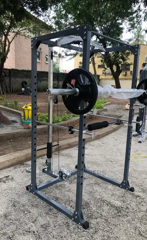 Photo - Squat Rack With Dumbbells