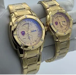 Lamboghini Couples Gold Wristwatch