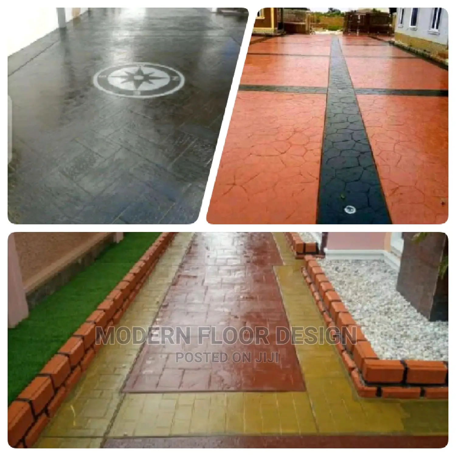 Mostly Stark Modern Stamps Floor