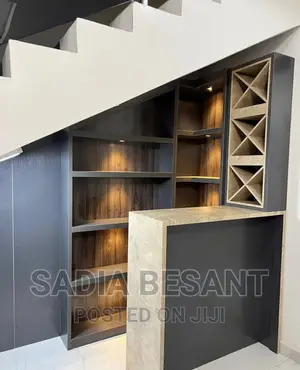 Vinyl Wrapped Wine Bar