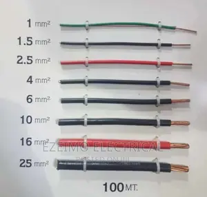 All Sizes of Single PVC Cables
