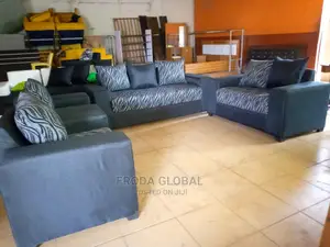 Set of 7 Seaters Sofa Chairs. Quality Fabric Couch Set
