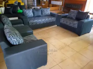 Set of 7 Seaters Sofa Chairs. Quality Fabric Couches. Lm1