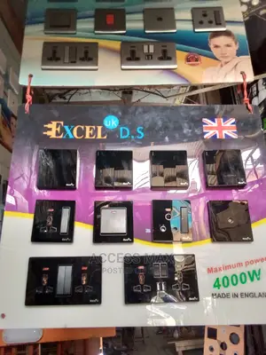 Black Glass Switch Socket