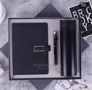 3pcs Corporate Gift Set - Notepad - Flask- Pen