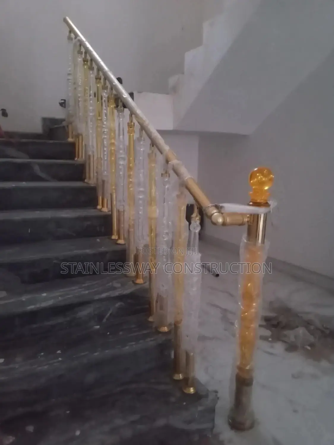 Aluminium Crystal Staircase Handrail