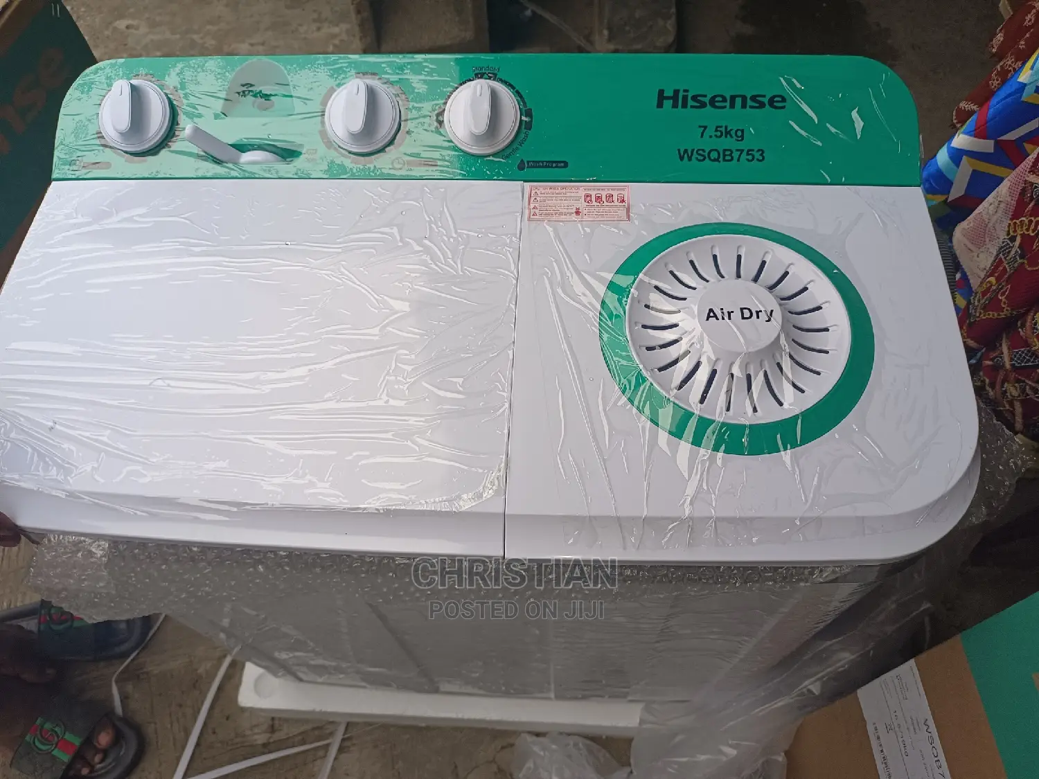 Hisense 7.5kg Washing Machine Standard With Air Dry