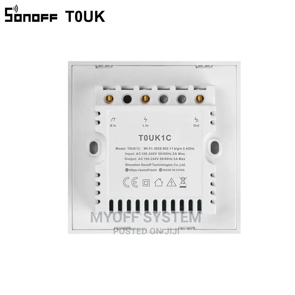 SONOFF T0UK 1gang Wifi Smart Wall Touch Light Switch