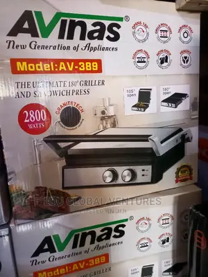 Avinas Ultimate 180° Griller, and Sandwich Press. 2800watts.