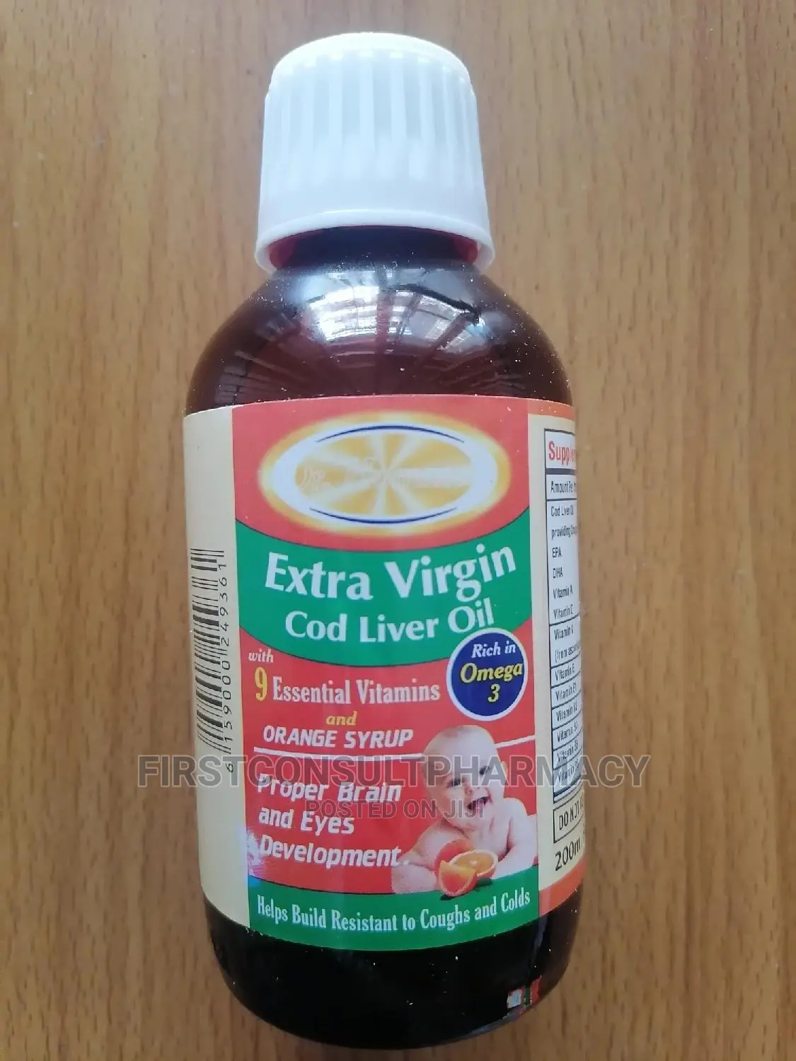Dr Hommels Extra Virgin Organic Cod Liver Oil 200ml