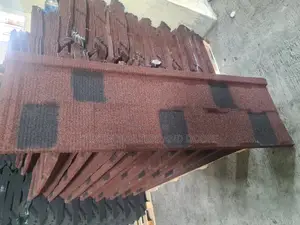 Wine Dot Black Shingle Roofing Sheet