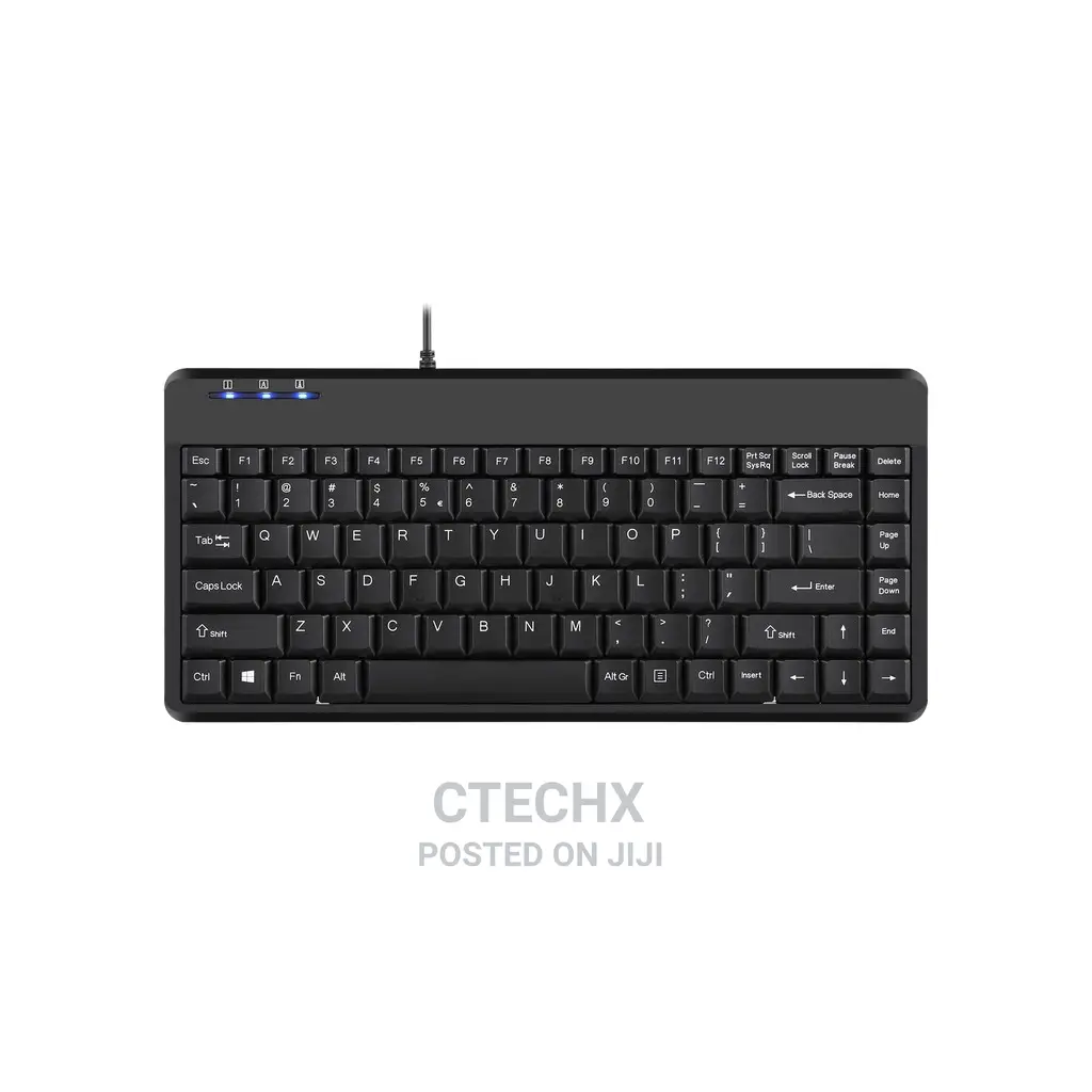 PERIBOARD-409 H - Wired USB Mini Keyboard Extra USB Ports
