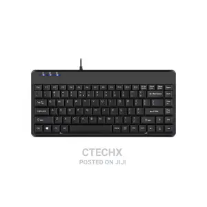 PERIBOARD-409 H - Wired USB Mini Keyboard Extra USB Ports