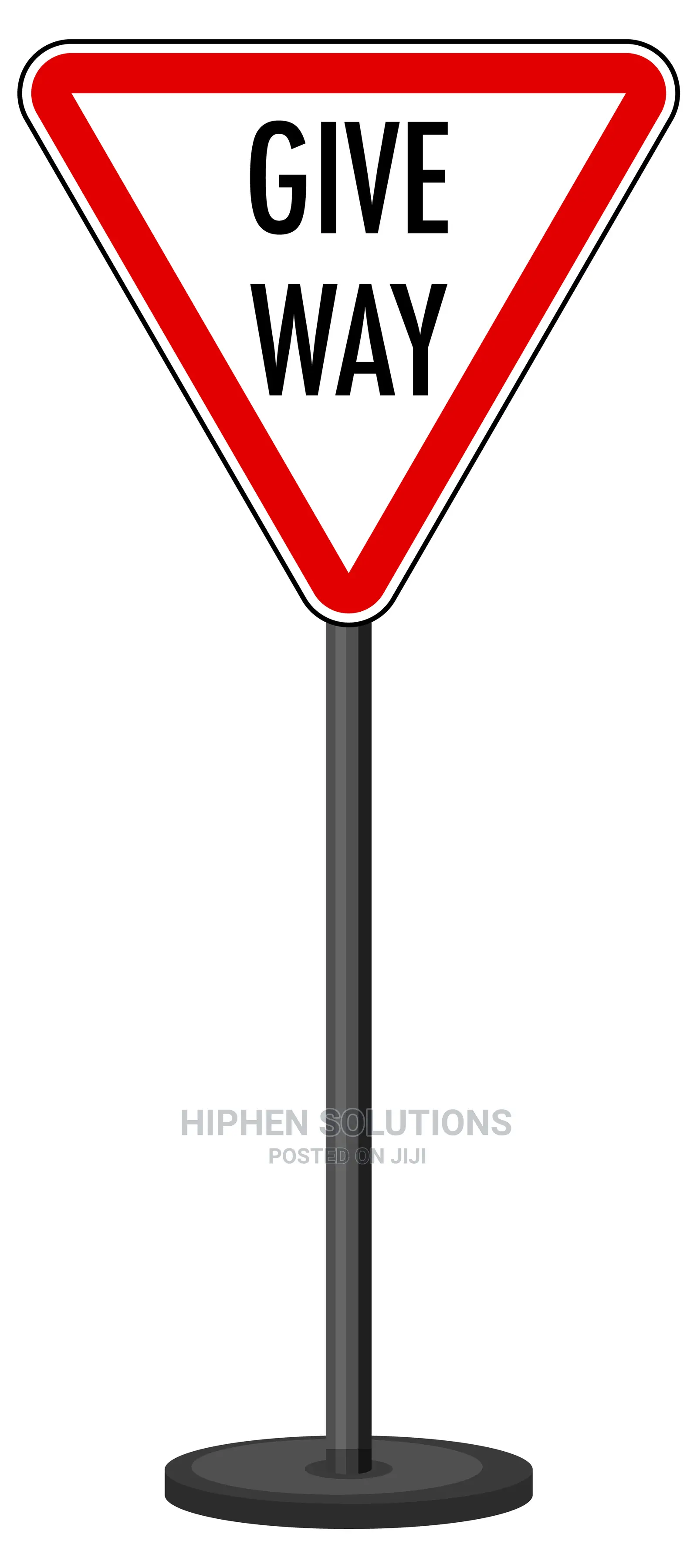 Give Way Traffic Rule Ahead Sign