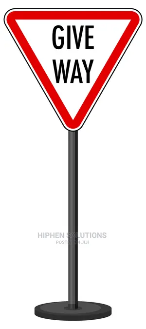 Give Way Traffic Rule Ahead Sign