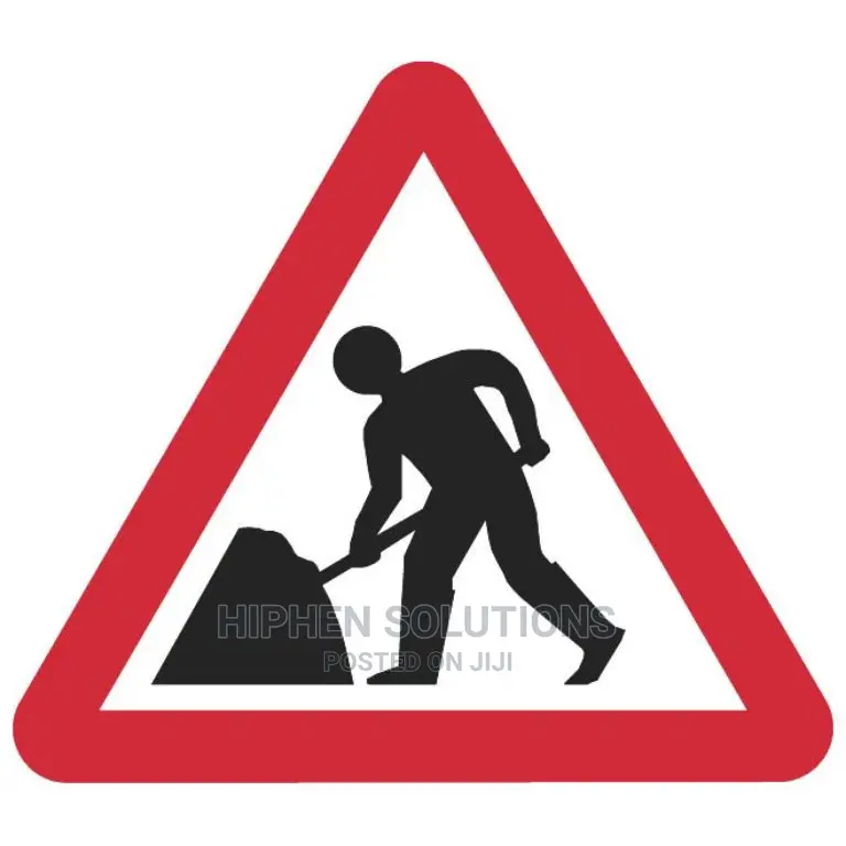 Portable Ahead, Construction, Road Work