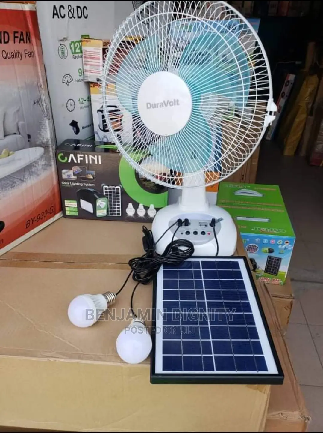 Solar Rechargeable Fan