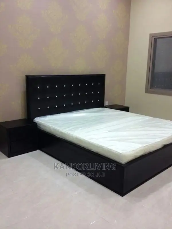 4.5 by 6 Leather Bedframe