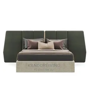 Modern 4.5 by 6 Padded Bedframe