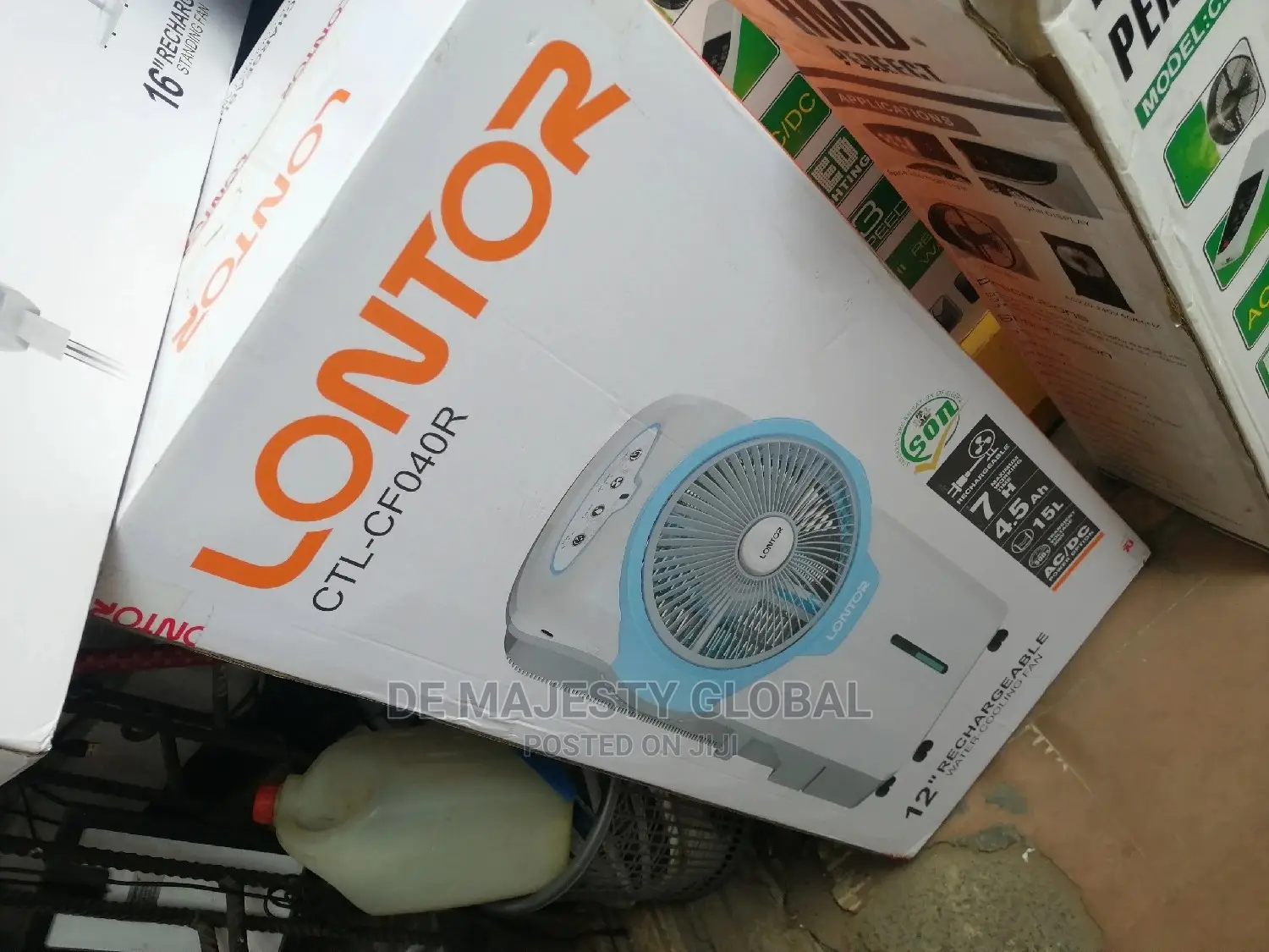 Lontor 12" Rechargeable Air-cooler