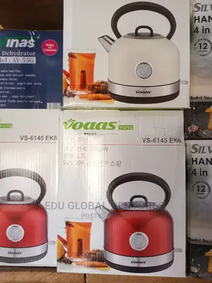 Vooas Clock Electric Kettle. 1.7litres 2200watts