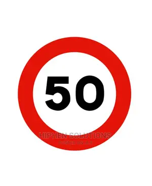 Road Sign Warning Minimum Speed Limit Sign