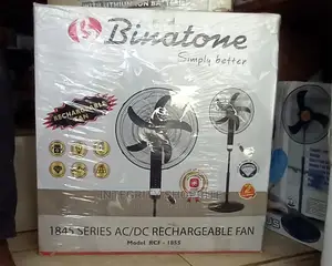 Binatone 18" Rechargeable Standing Fan Remote RCF1855- Black