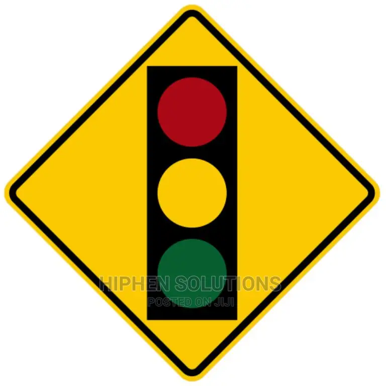 Traffic Signs Ahead Warning Symbol