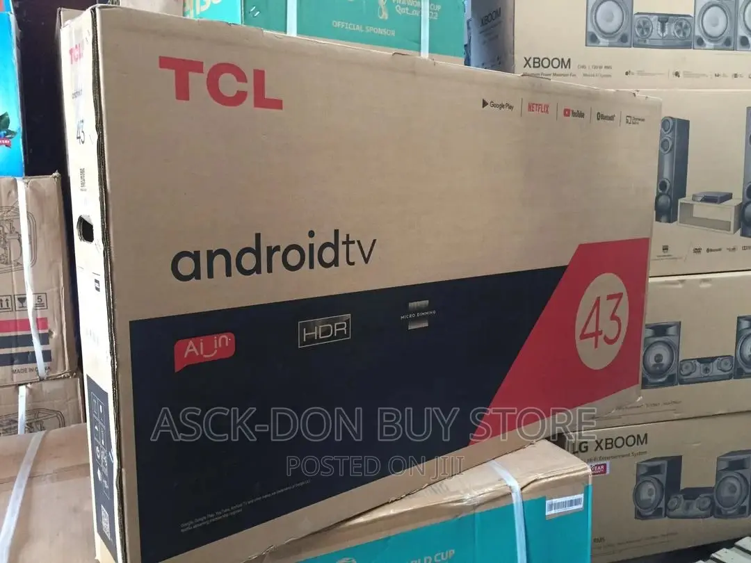 TCL 43inches Android Smart Chromecast Built in Satellite TV