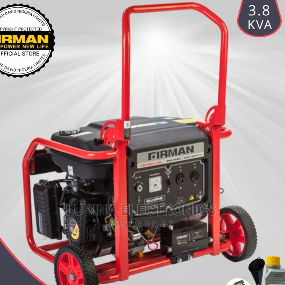 Btand New Sumec Fireman(Eco4990e2)3.8kva Generator✓Copper✓