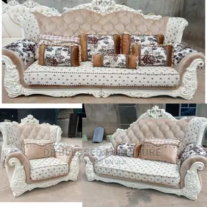 Luxury 7 Seater Living Room Fabric Sofa Chair.