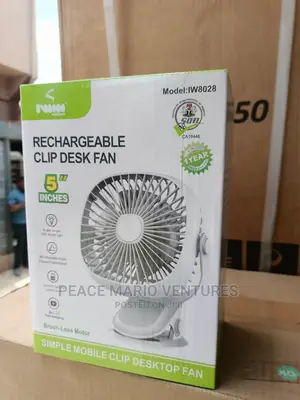 Original Iwin Rechargeable Clip Desk Fan With 1year Warranty
