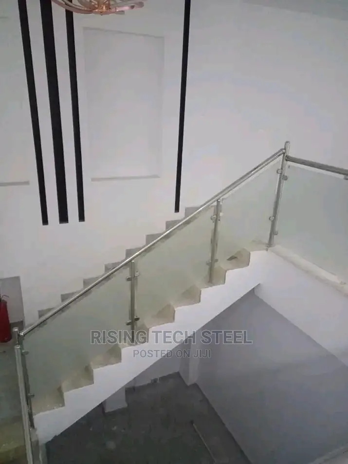 Fantastic White Glass Hand Rail