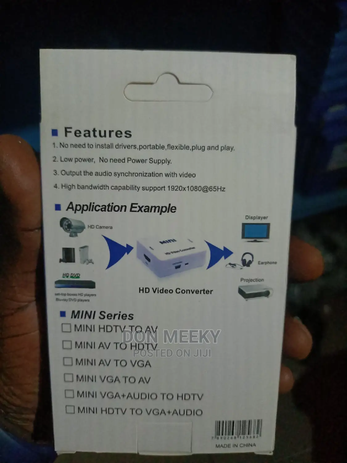 Mini AV to VGA Converter