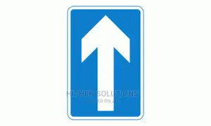 One Way Safety Sign