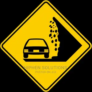Danger Falling Rocks Sign