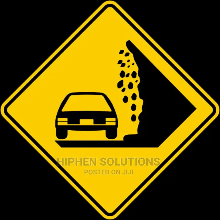 Danger Falling Rocks Sign