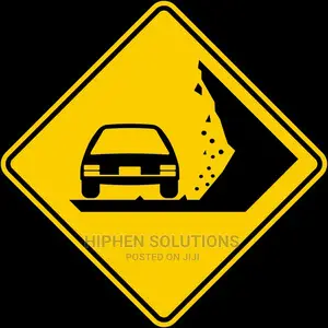 Portable Falling Rocks Danger Warning Road Sign