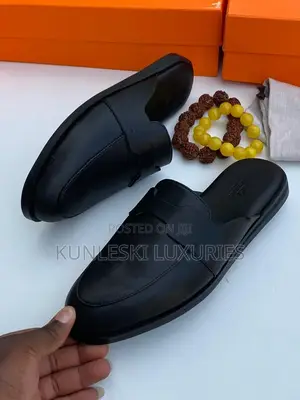 Original Hermes Leather Half Shoe