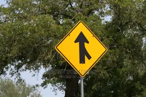 Portable Warning Right/Left Lane Merge Sign
