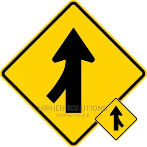 Traffic Merging Traffic Signs