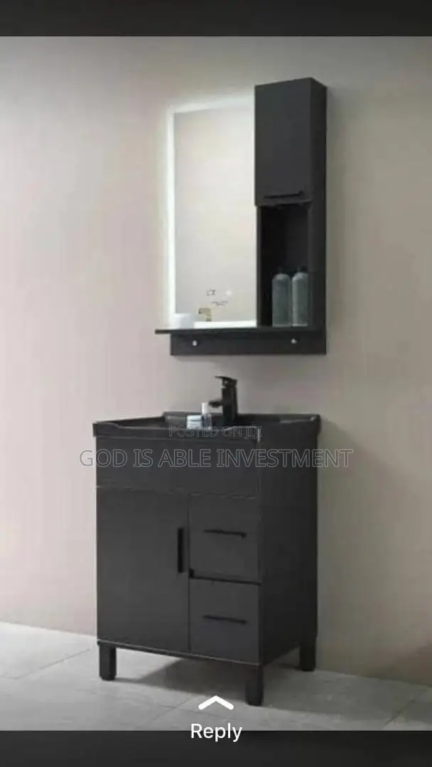 Black Executive Cabinet Basin