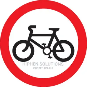 No Cycling Sign For Car Parks