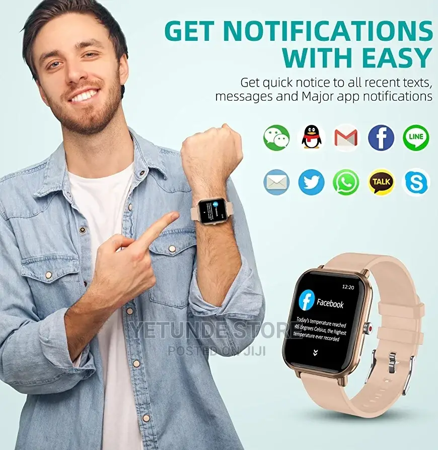 Smart Watch, Fitness Tracker With 24 Sports Modes, 5ATM Swim