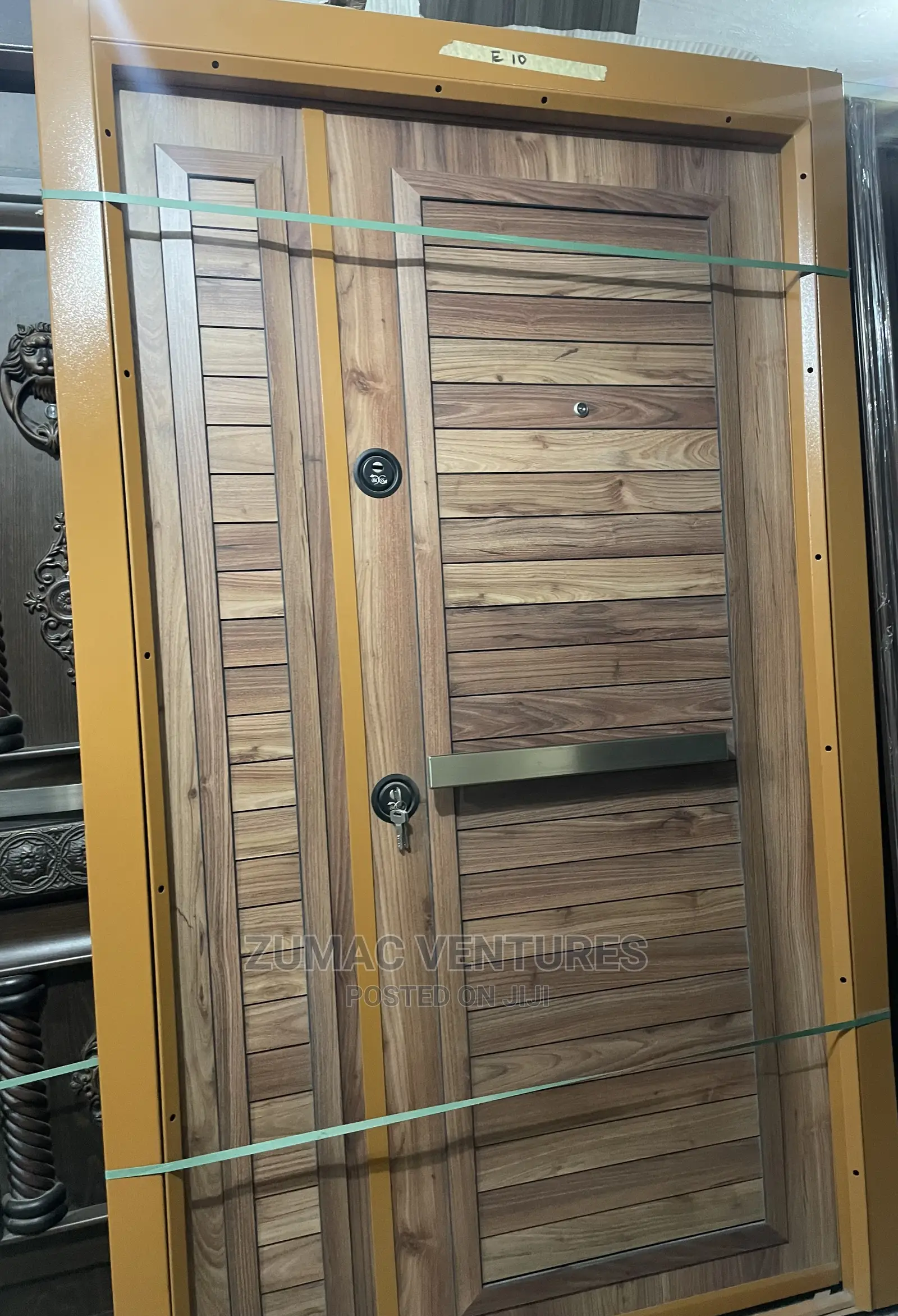 4ft Turkish Made Wood Color Security Door