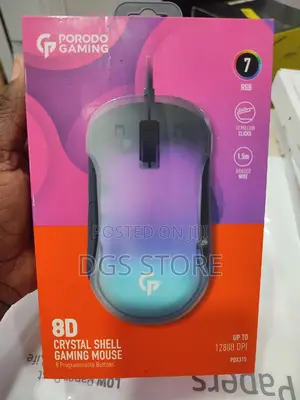 Porodo Gaming 8D Crystal Shell Mouse PDX315