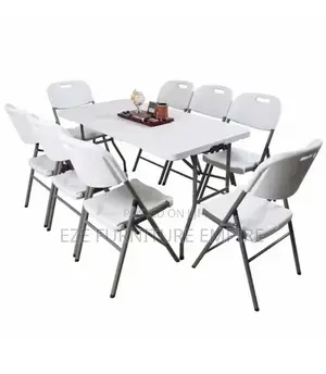 8 Seaters Banquet Foldable Table and Chairs